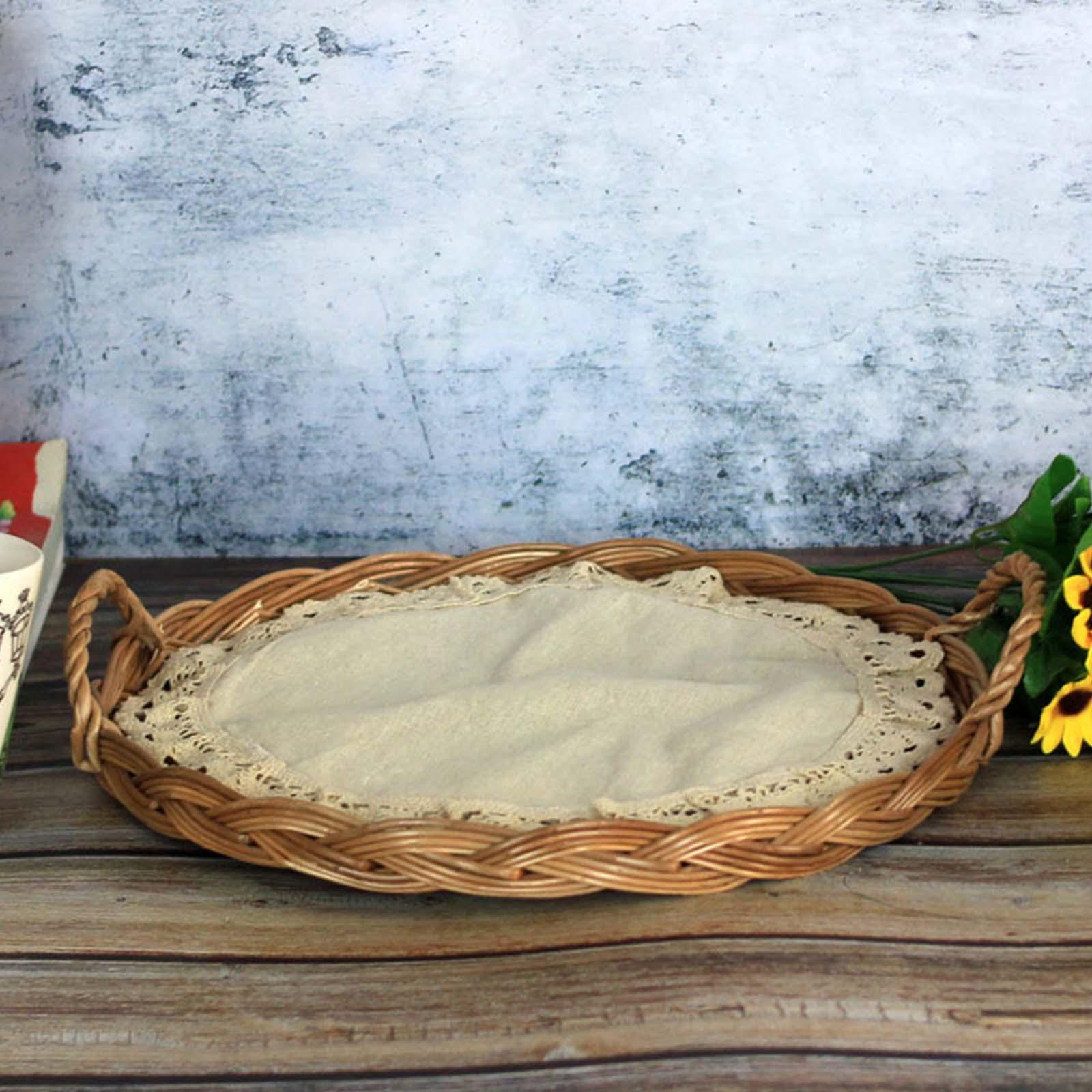Rattan Tray Handle - Coperchio a Cupola per Alimenti e