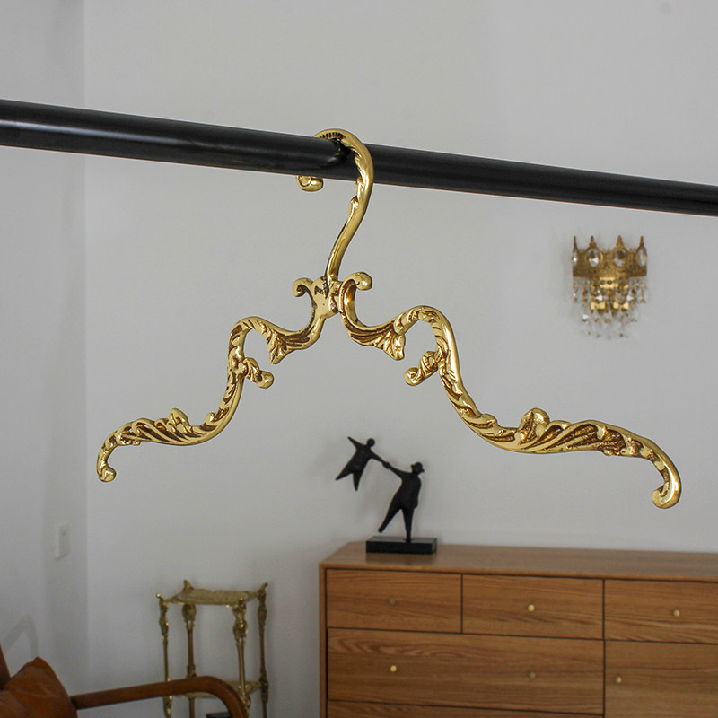 Antique Brass Hook - Appendiabiti Vintage in Ottone Premium per