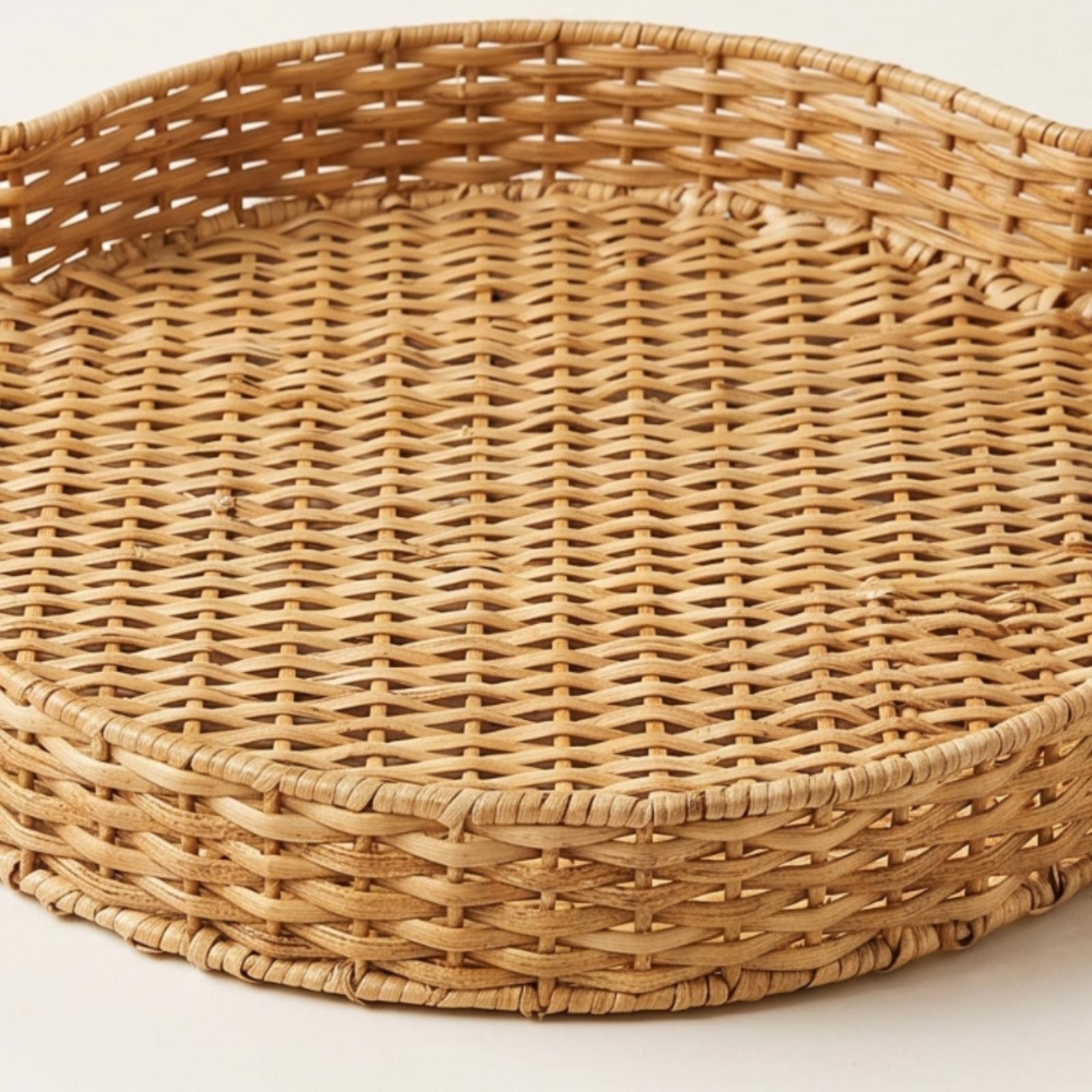 Rattan Tray Handle - Vassoio in vimini con manici, vassoio