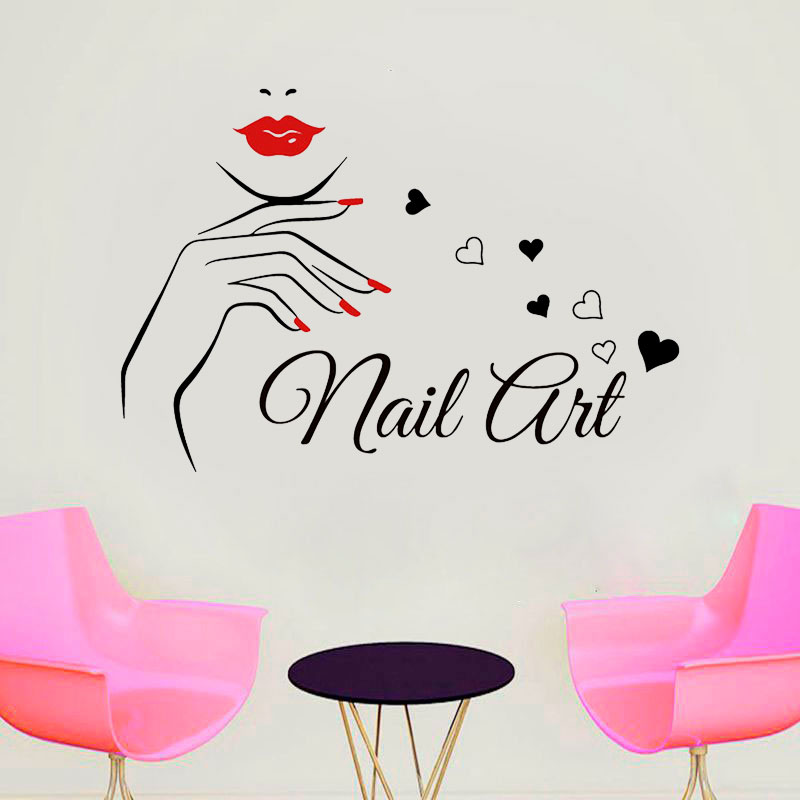 Interior Design Nail Salon - Adesivo da parete per nail art