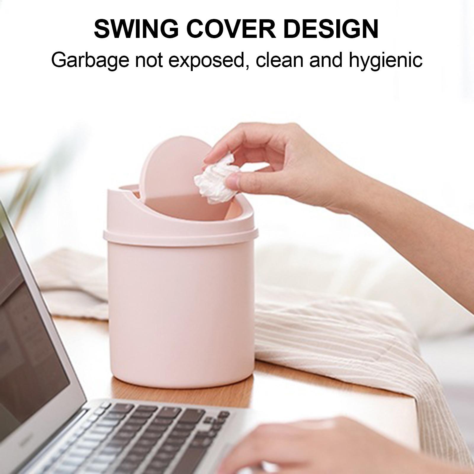 Interior Design Your Home - Mini Cestino da Tavolo con Coperchio,