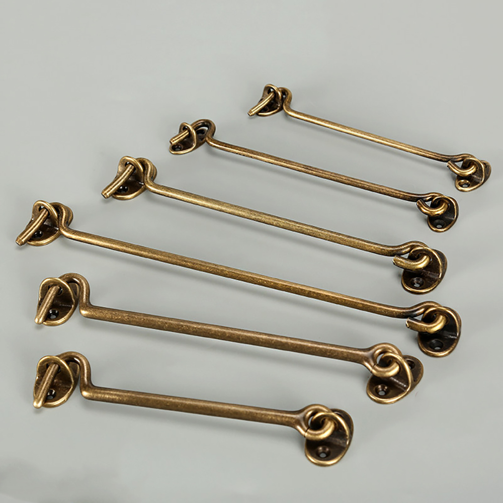 Antique Brass Hook - Gancio di Sicurezza per Finestra in