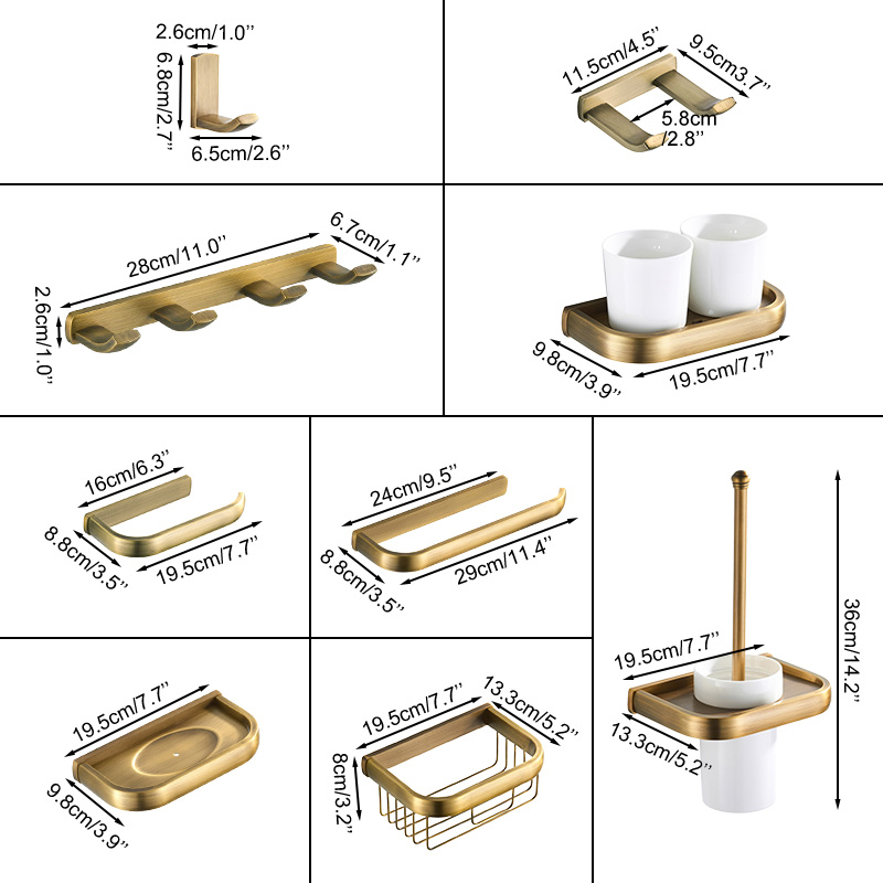 Portasciugamani da parete in o - Antique Brass Hook recensione e prezzo