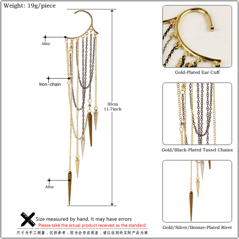 1 pezzo Orecchini a clip con g - Antique Brass Hook recensione e prezzo