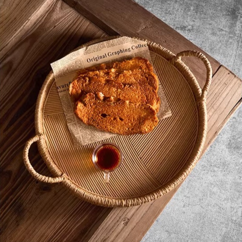 Vassoio in Rattan Intrecciato  - Rattan Tray Handle recensione e prezzo