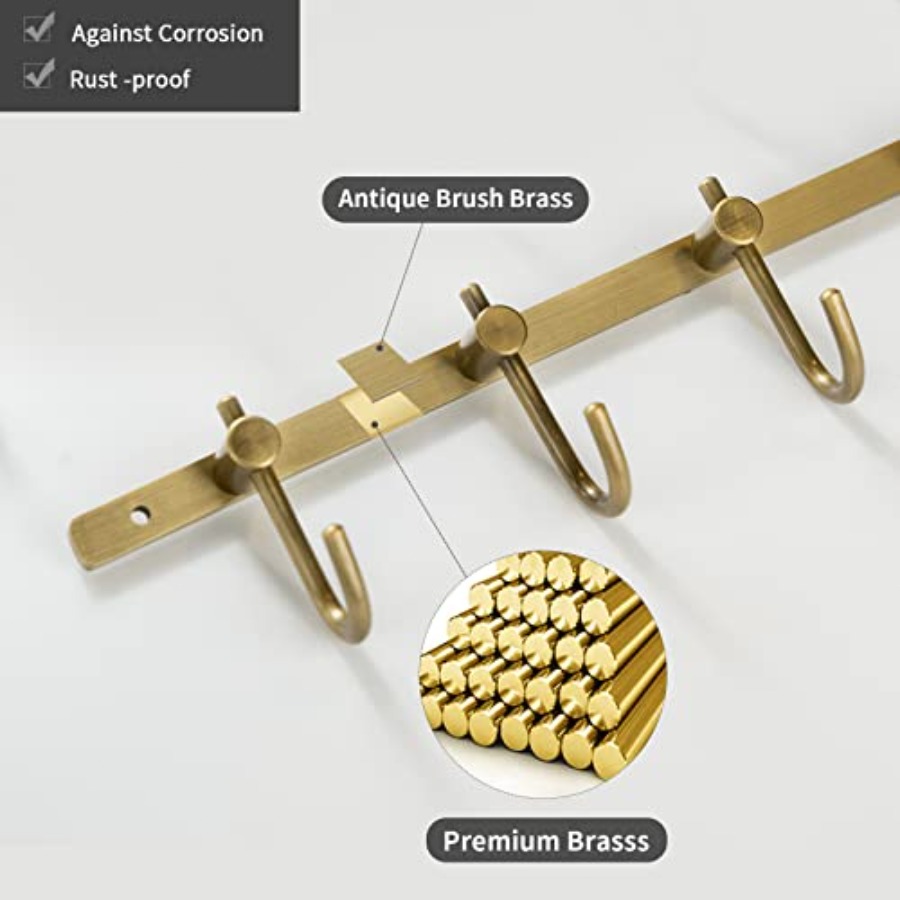 Appendiabiti a Gancio in Otton - Antique Brass Hook recensione e prezzo