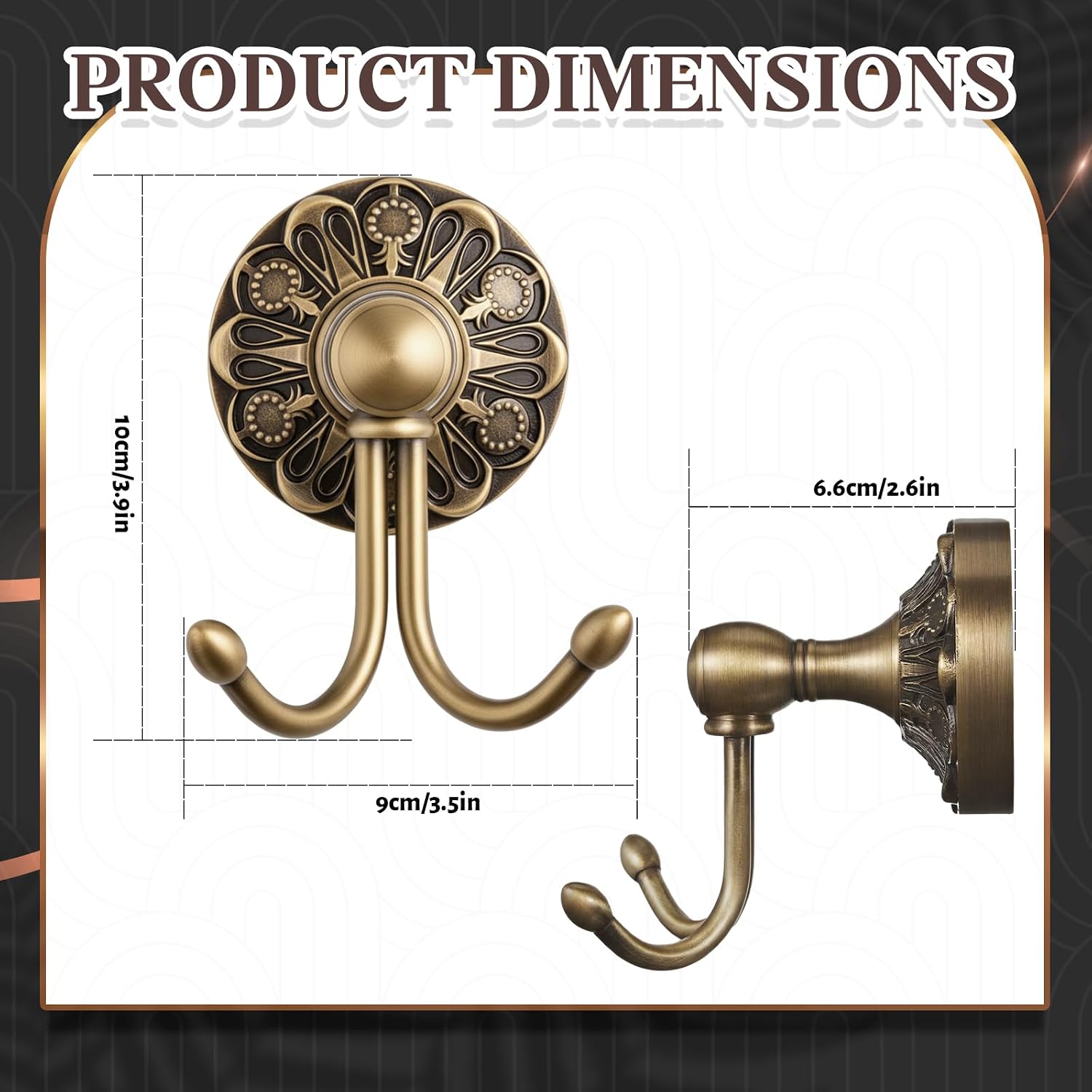 Confezione da 4 Ganci per Asci - Antique Brass Hook recensione e prezzo