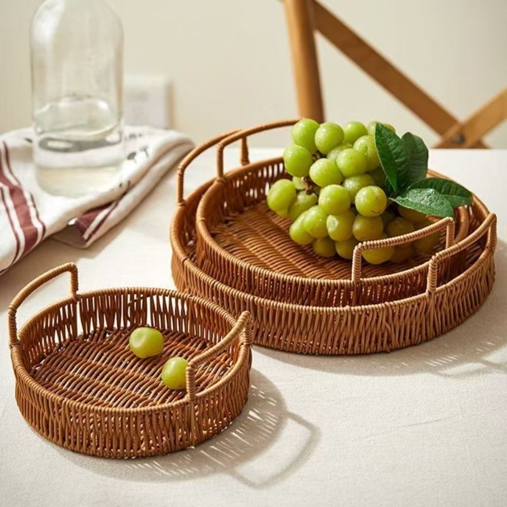 Cesto Portaoggetti in Plastica - Rattan Tray Handle recensione e prezzo