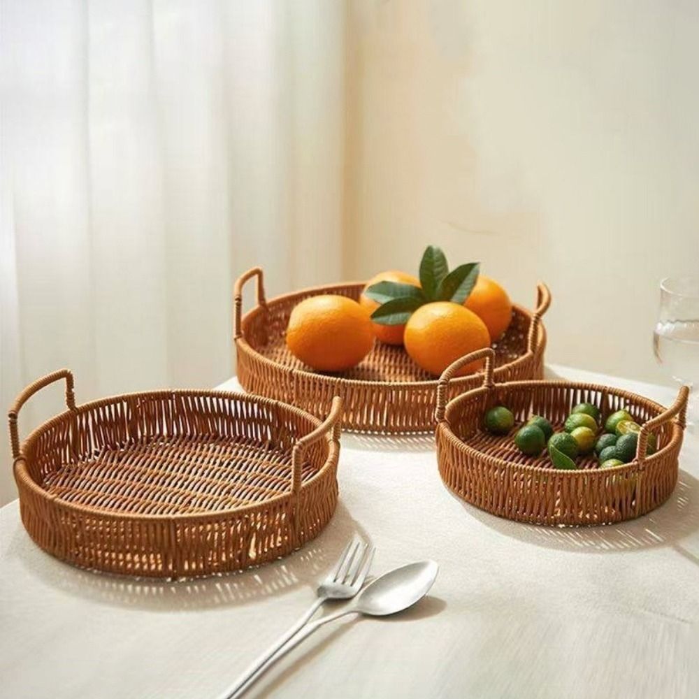 Cesto Portaoggetti in Plastica - Rattan Tray Handle recensione e prezzo