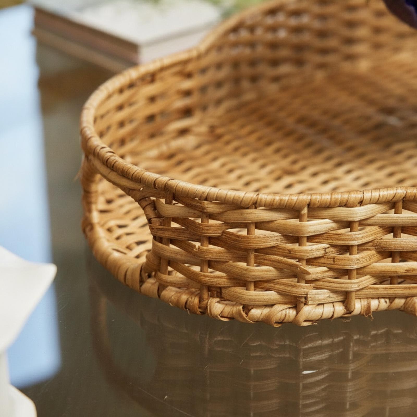 Vassoio in vimini con manici,  - Rattan Tray Handle recensione e prezzo