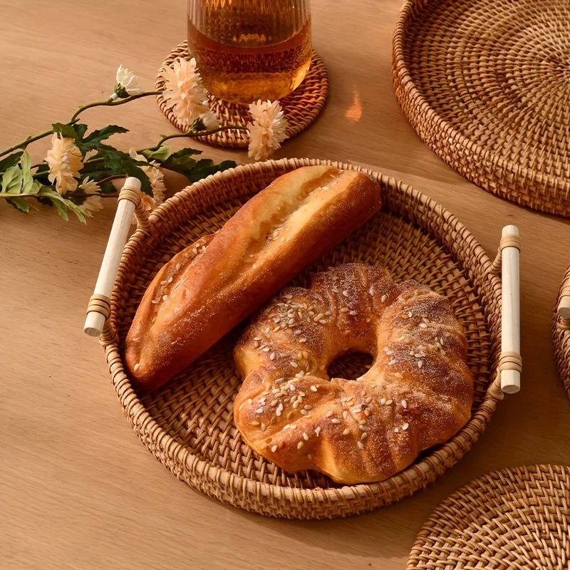 1 vassoio da portata in rattan - Rattan Tray Handle recensione e prezzo