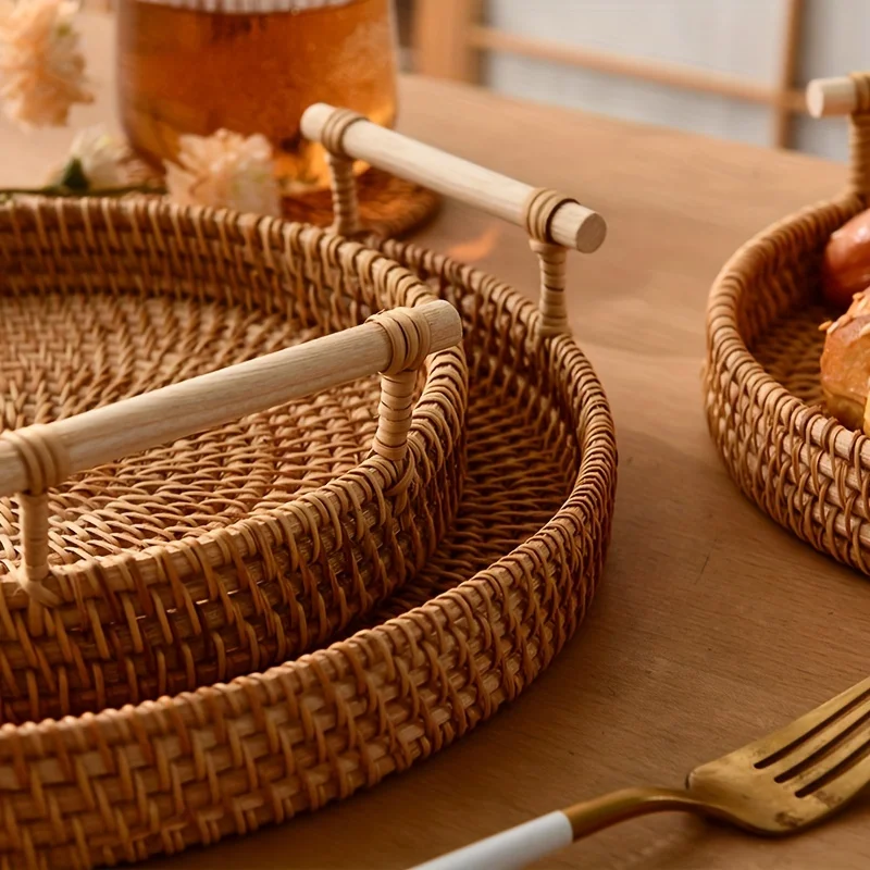 1 vassoio da portata in rattan - Rattan Tray Handle recensione e prezzo