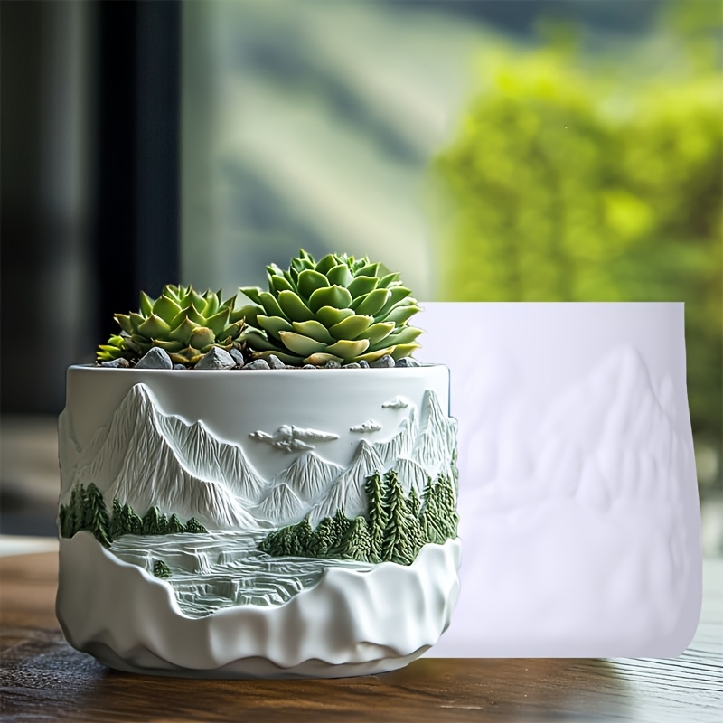 Rilievo di montagna pianta suc - Ceramic Candle Vessel recensione e prezzo