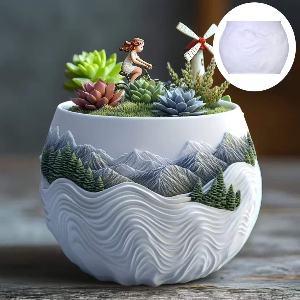Rilievo di montagna pianta suc - Ceramic Candle Vessel recensione e prezzo