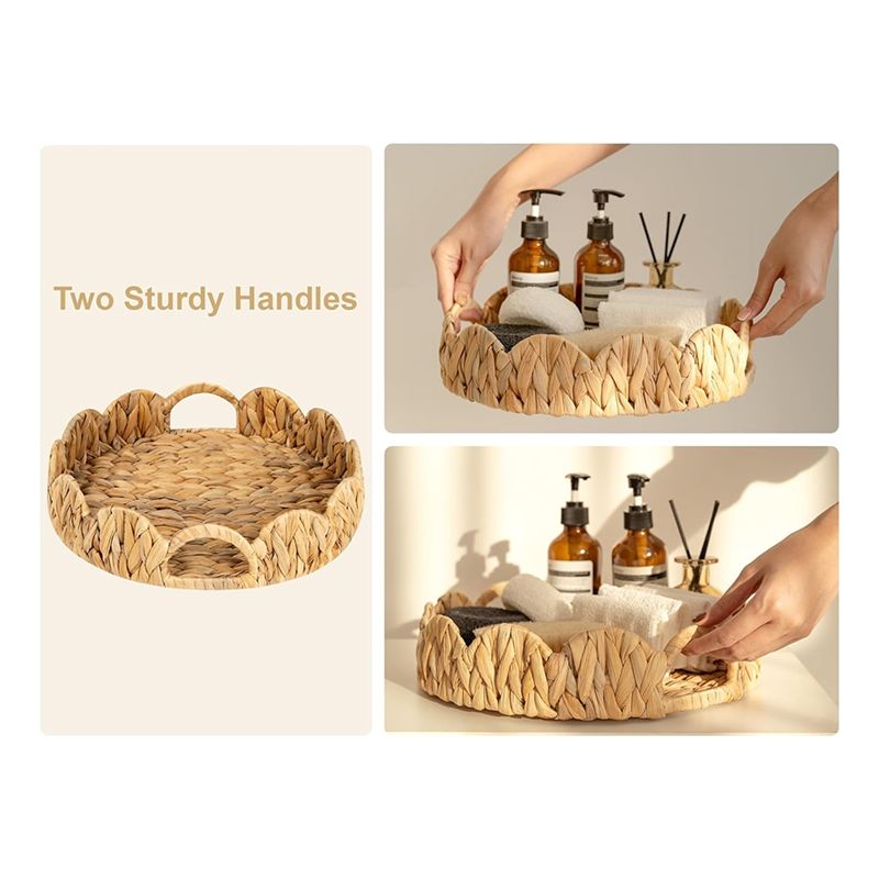 Vassoio rotondo con bordo smer - Rattan Tray Handle recensione e prezzo