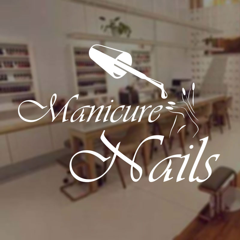 Adesivo da parete per manicure - Interior Design Nail Salon recensione e prezzo