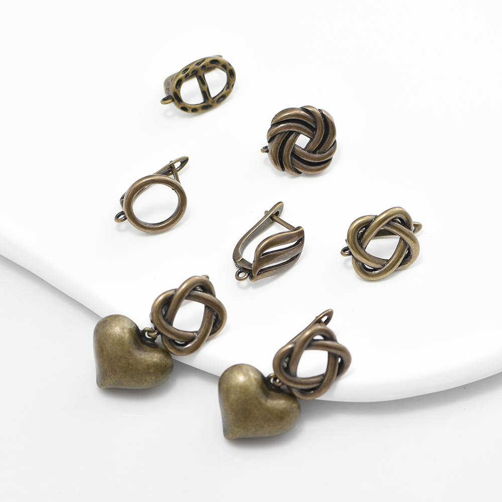 1 paio di nuovi fermagli per o - Antique Brass Hook recensione e prezzo