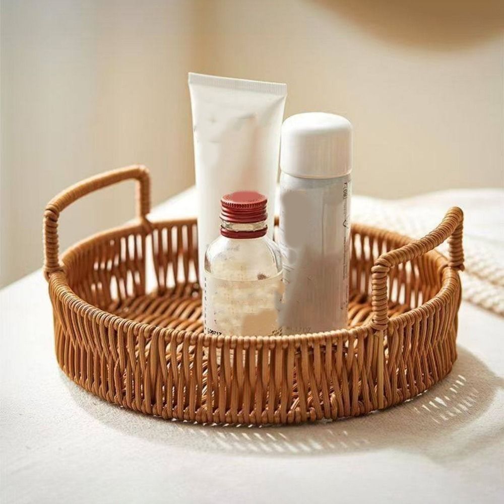 Cesto portaoggetti in plastica - Rattan Tray Handle recensione e prezzo